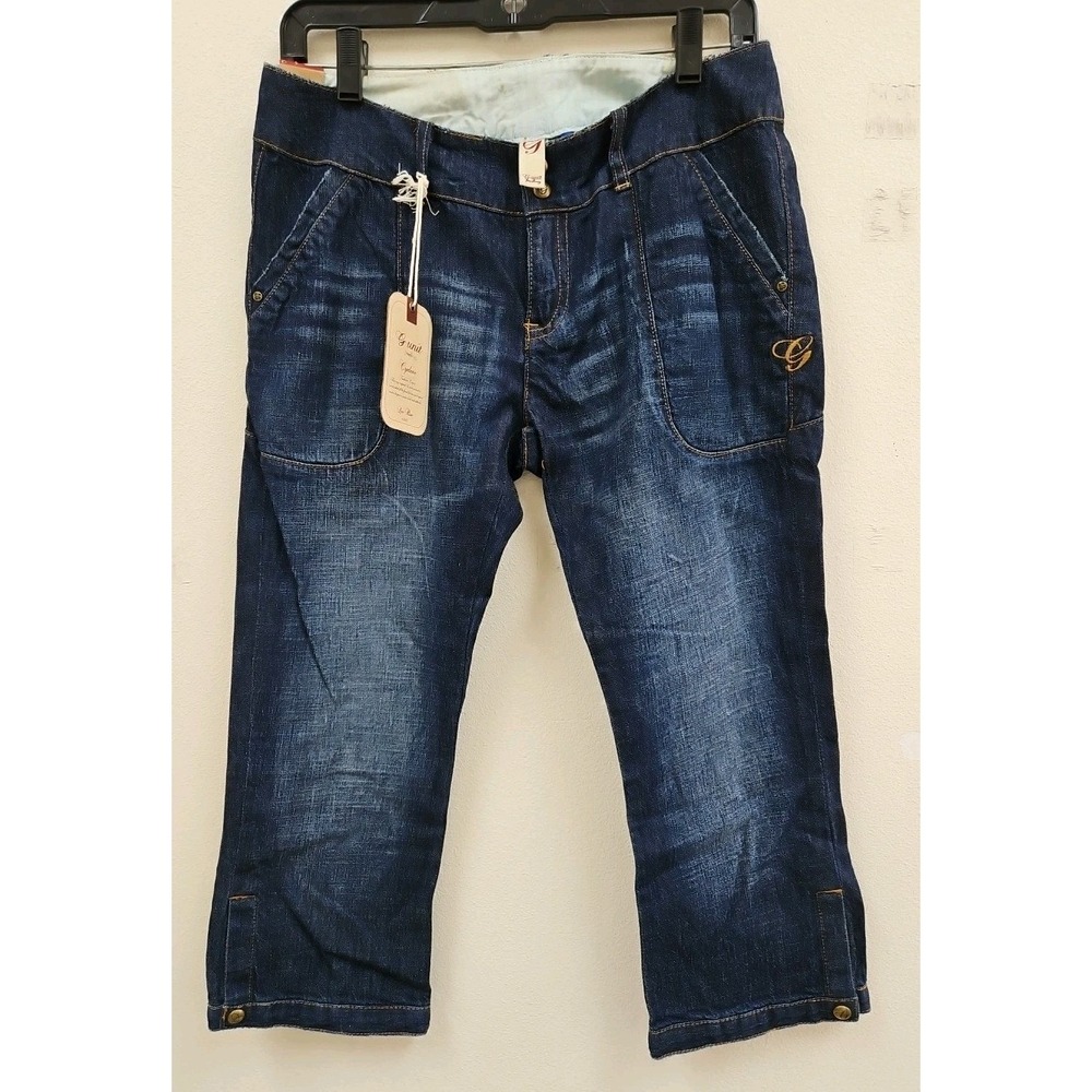 G-Unit Blue Jeans Capris Womens  Y2K Low Rise Cotton Size 3 Dead Stock NWT